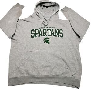 Vintage Michigan State Spartans Sweatshirt Adult XL Gray Hoodie Pro Edge